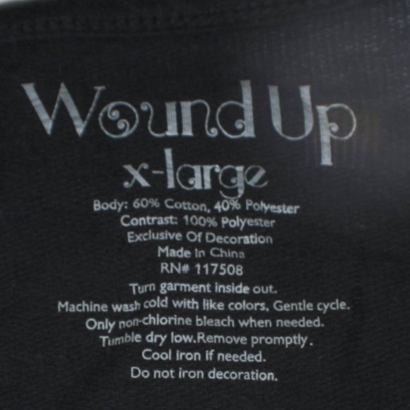 NWT Parisan Goth Black Sequin Graphic Long Sleeve Top Size XL JRS - Picture 6 of 6